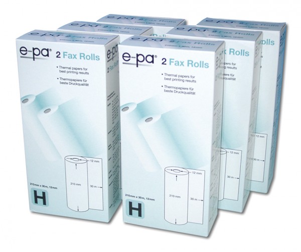 Faxpapier B=210mm, L=30m, H=12mm,