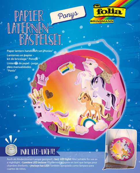 Laternen-Bastelset ”Ponys”