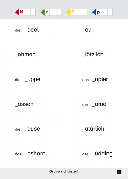 Drehfix Aufgabenkarten Deutsch