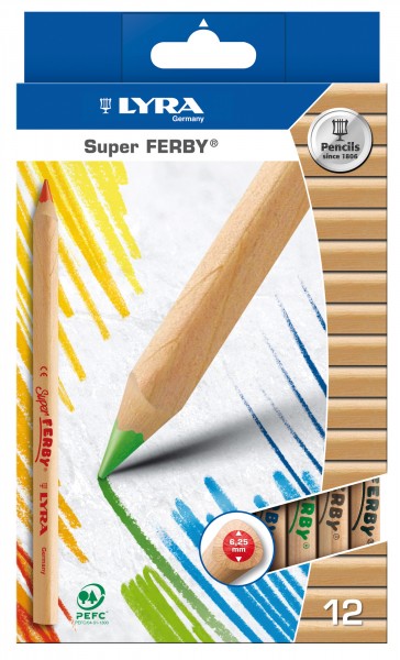 Super-Ferby Farbstifte 12 Farben