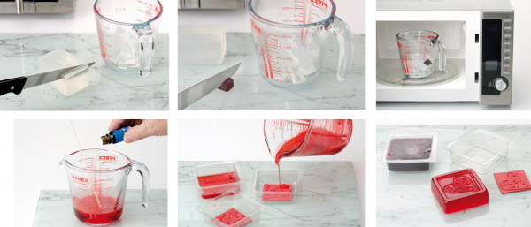 Seifengießformen quadratisch 4 Stk.