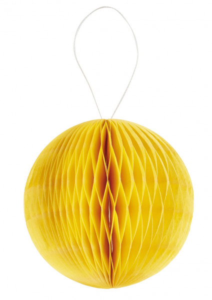 3D-Wabenball aus Papier, 8cm gelb