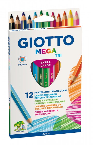 GIOTTO Mega tri 12 Farbstifte