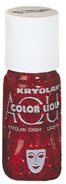 Aquacolor-Liquid-Glitter rot 30ml