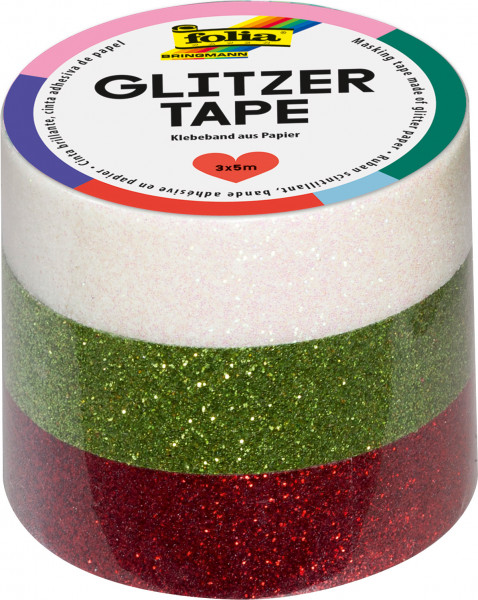 Glitzer-Tape 3er Set, 15mmx5m