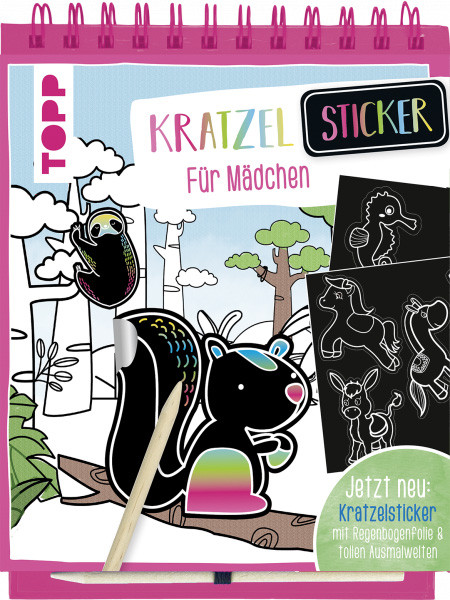 Kratzel Sticker für Mädchen
