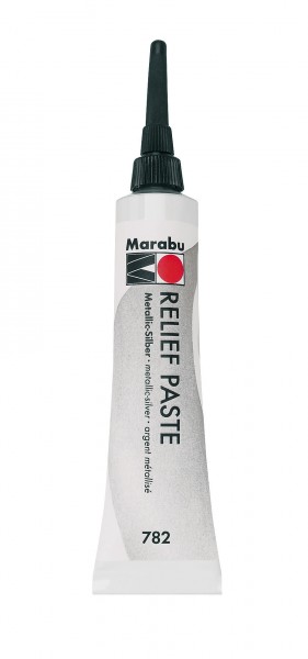 Marabu-Reliefpaste Metallic-Silber,
