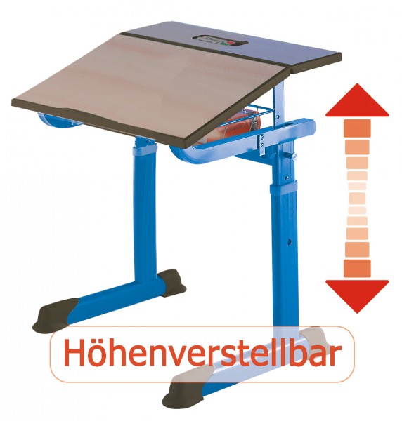 Einertisch schrägstellbar/höhenverstellbar: 58, 64, 70cm