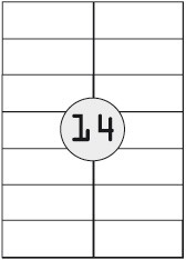Universal-Etiketten 105x42,3mm,