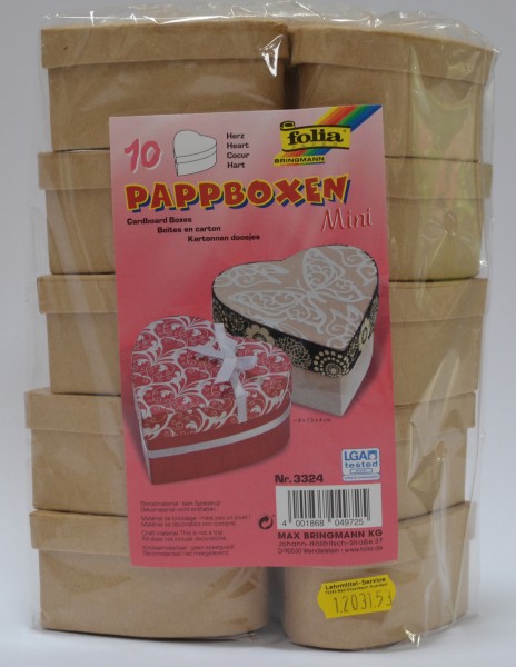 10 Pappboxen Mini