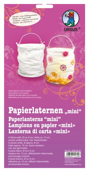 Papierlaternen weiß, Packung mit