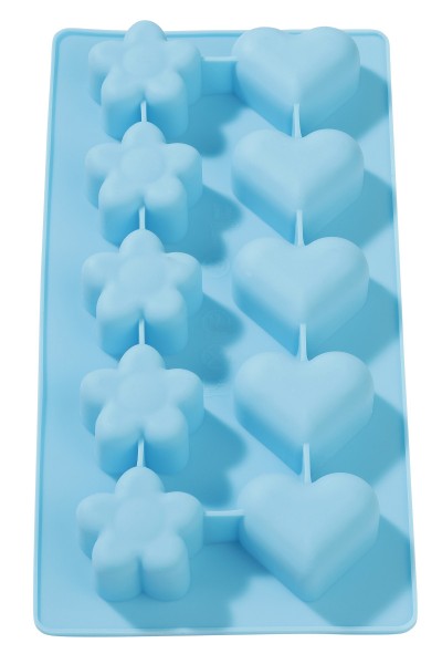 Silikonform Herz-Blume