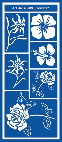 Motiv-Schablonen ”Flowers”