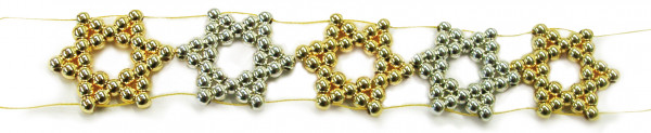 Metallic - Perlen goldfarbig