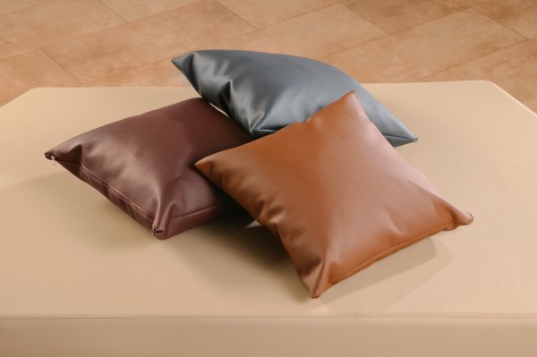 Kissen S 40x40x15 cm in Leder