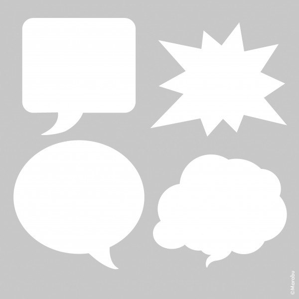 Marabu-Schablone ”Sprechblasen”