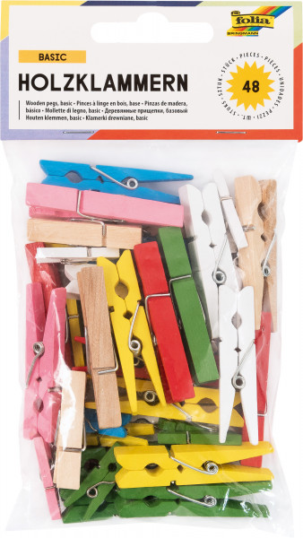 Holzklammern 48 Stück