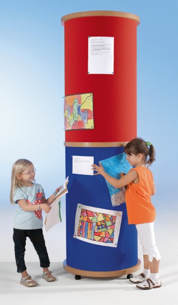 XXL-Litfaßsäule mit Stoffoberfläche