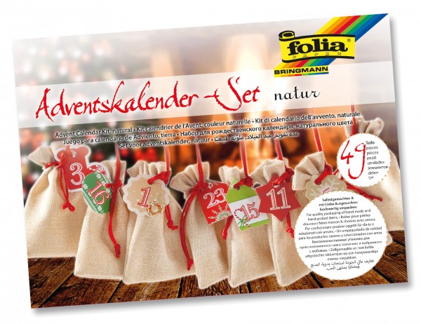 Adventskalender-Set, ”natur”
