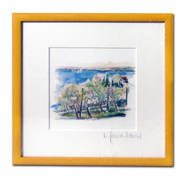 Aquarell ”Obstplantagen bei