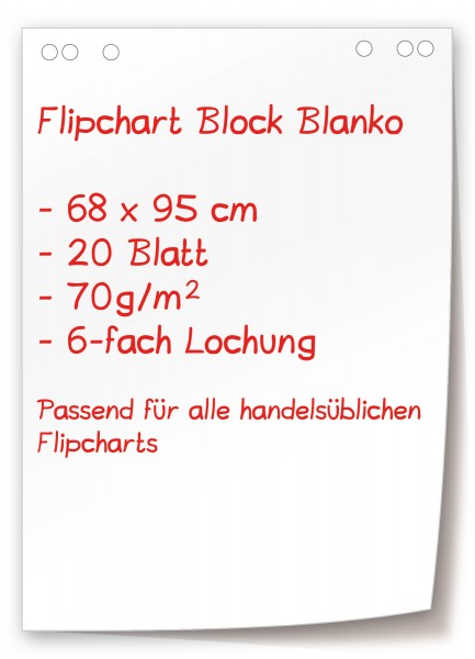 Flip-Chart-Block blanko