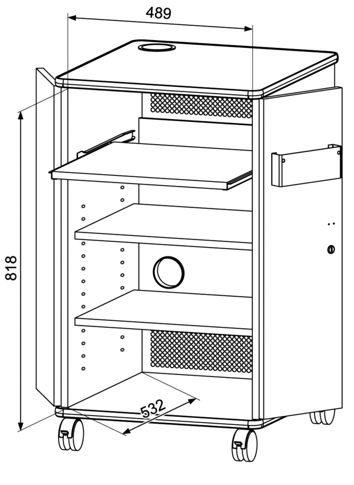 Medienschrank basic grau | LMS Lehrmittel-Service H.Späth GmbH
