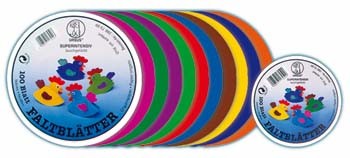 Faltblätter Kreis, aus Plakatpapier