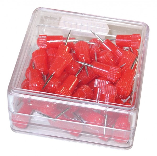 Stossnadeln 50 Stück rot