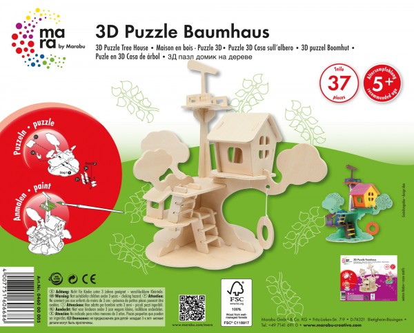 3D Puzzle Baumhaus