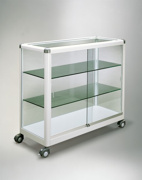 Glasvitrine 120cm feststehend