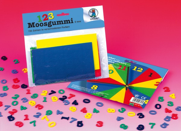 Moosgummi - Zahlen, 150 Stück,