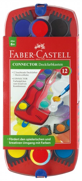 Deckfarbkasten Connector 12 Farben