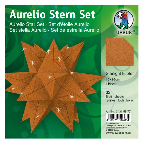 Aurelio-Stern ”Starlight” kupfer
