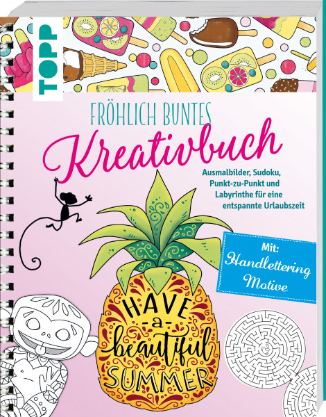 Fröhlich buntes Kreativbuch
