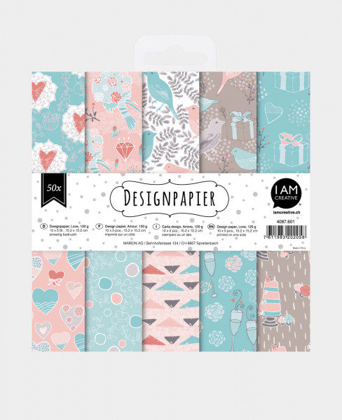 Design Papier Set Love