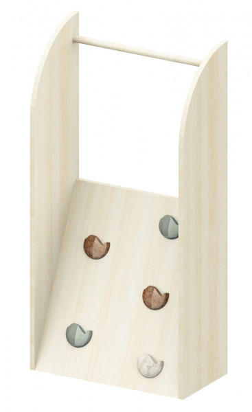 Kletteraufgang mit farbigen