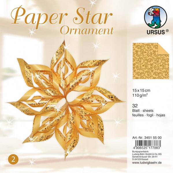 Paper Star Ornament 2