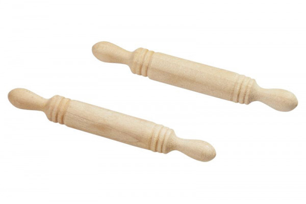 Wichtelzubehör Nudelholz, natur, ca.4,5cm