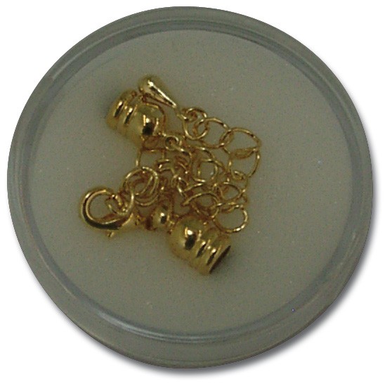 Endkappe gold 4mm 1 Stück