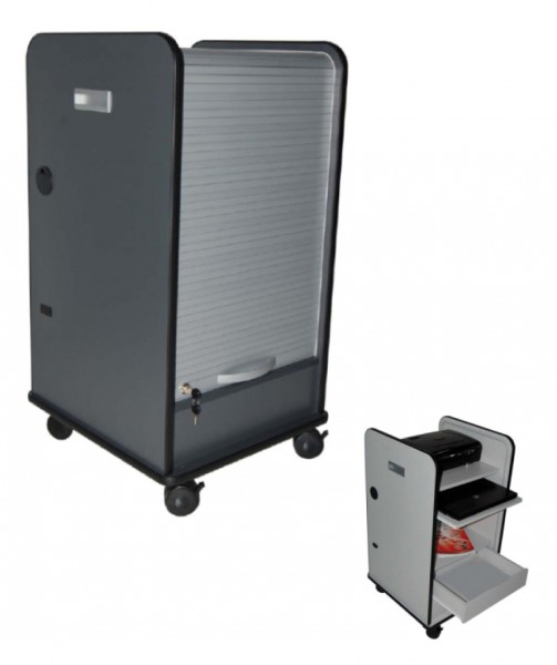 Medienwagen AV 980 grau mit Rollen