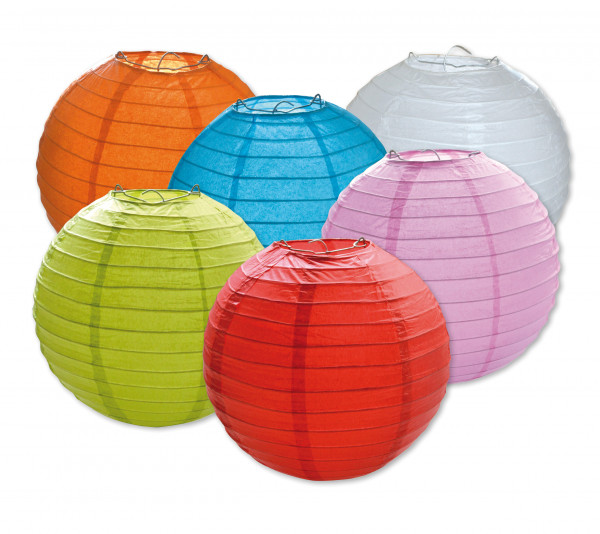 Papierlampions Ø 20cm 6-er Packung
