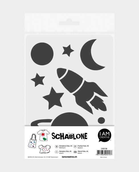 Schablone Kids ”Weltraum” DIN A5