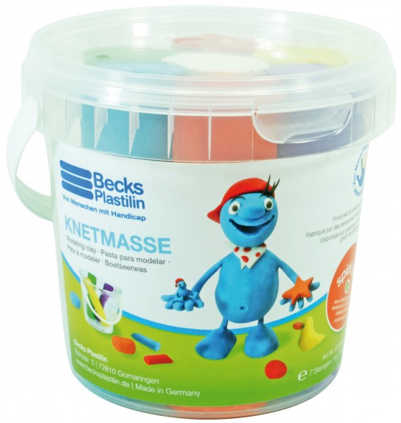 Plastilin 700g im Eimer - 7 Stangen