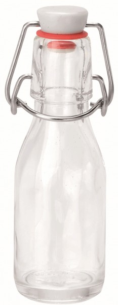 Bügelflasche rund Klarglas 100ml,