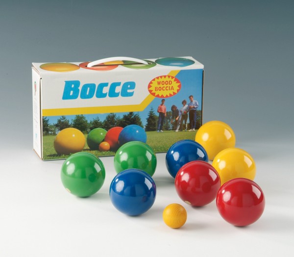 Boccia - 8 Holzkugeln im Karton