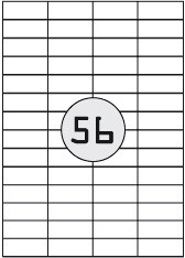 Universal-Etiketten 52,5x21,2mm,
