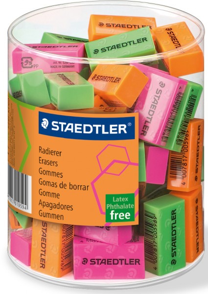 Radierer Neonfarbe