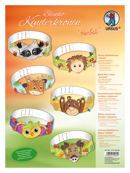 Kinderkronen Herbst (8 Stück)