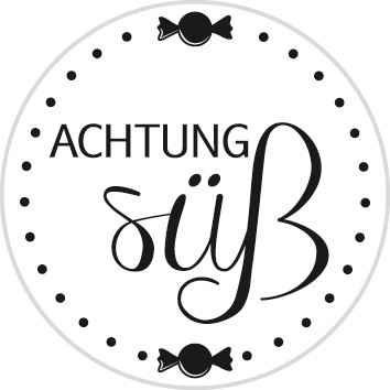 Stempel ”Achtung süß”